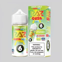 Pod Juice X Raz Green Apple Gush Ice Freebase 100ml E-Liquid